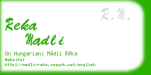 reka madli business card